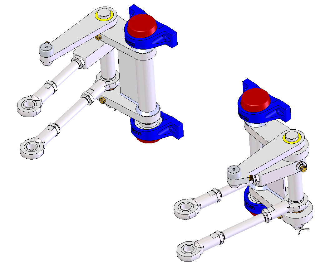 Rear truck control assy fitted