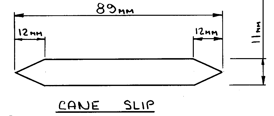 dimensions of the cane